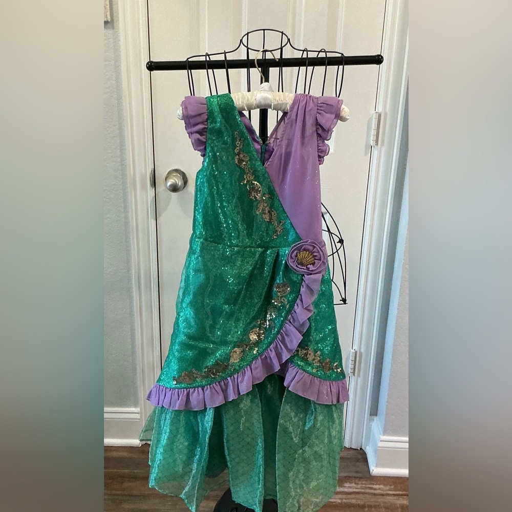 Disney Signature Princess Little Mermaid Costume in Green and Purple